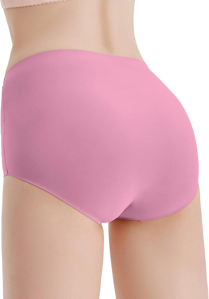 FallSweet No Show Slip mit hoher Taille Unterwäsche für Damen Seamless Panties, 5er Pack, S 2schwarz
