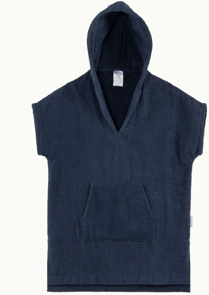 HOMELEVEL Poncho Damen Frottee - Badeponcho Badetuch aus 100% Baumwolle - Handtuch für Strand Sauna