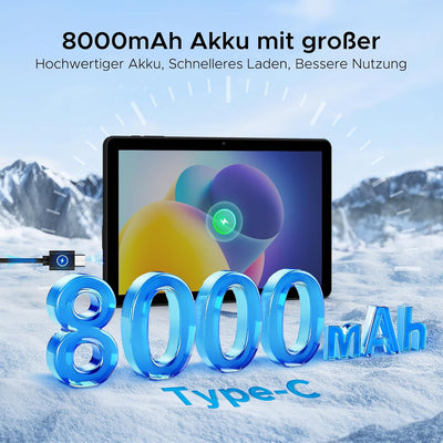 DOOGEE T10W Android Tablet 10 Zoll, Android 14 Tablet, 9GB RAM+128GB ROM/TF 1TB, Telefonanruf Funkti