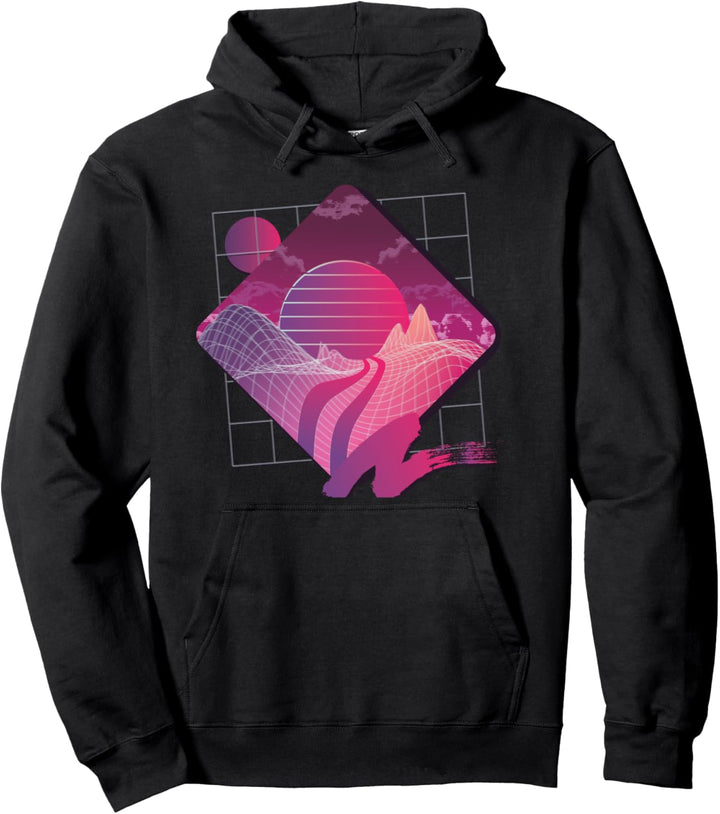 Retrowave Synthwave Vaporwave Retro Vintage Geometrisches Geschenk Pullover Hoodie