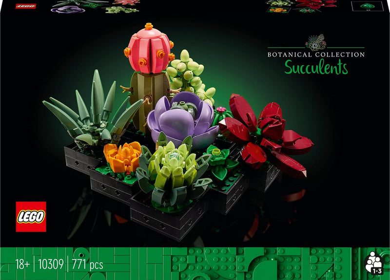 LEGO 10309 Icons Sukkulenten Botanical Collection Set für Erwachsene zum Basteln von Zimmerdeko mit