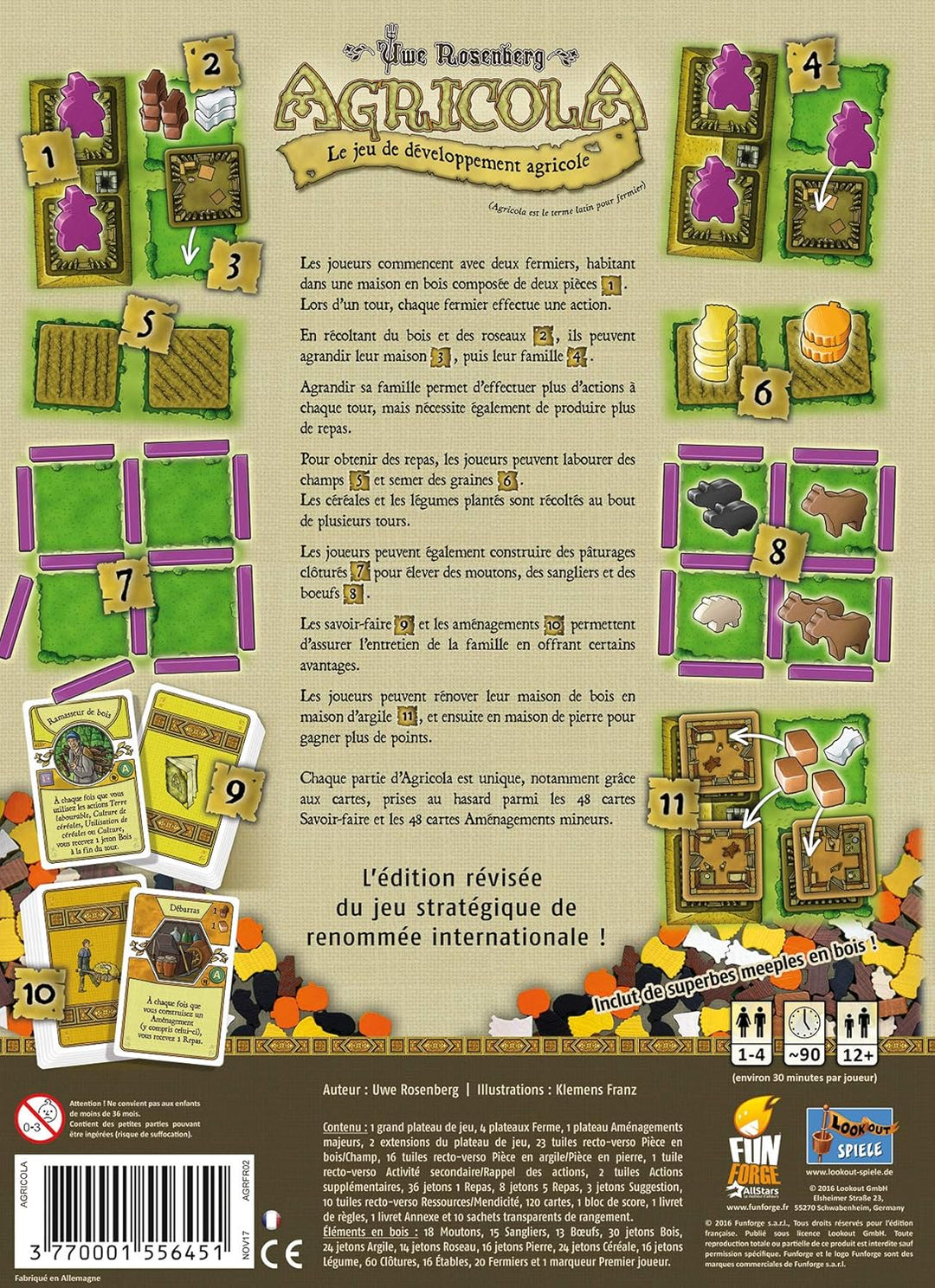 Agricola, verschiedene Farbe/Modell (Französisch)