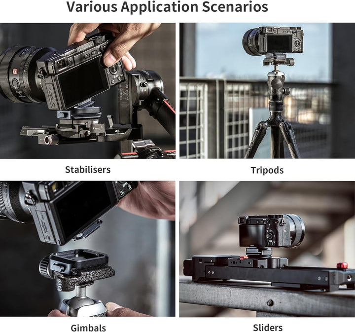 PGYTECH Kamera Schnellwechselplatte Klemme, kompatibel with Arca Swiss, Quick Release Plate für Foto