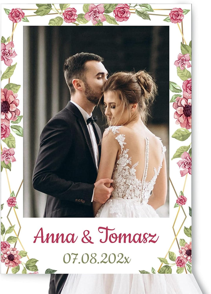 Personalisierter Selfie-Rahmen für Hochzeiten, Geburtstagsfeiern und andere Events – 95x67 cm, aus 9