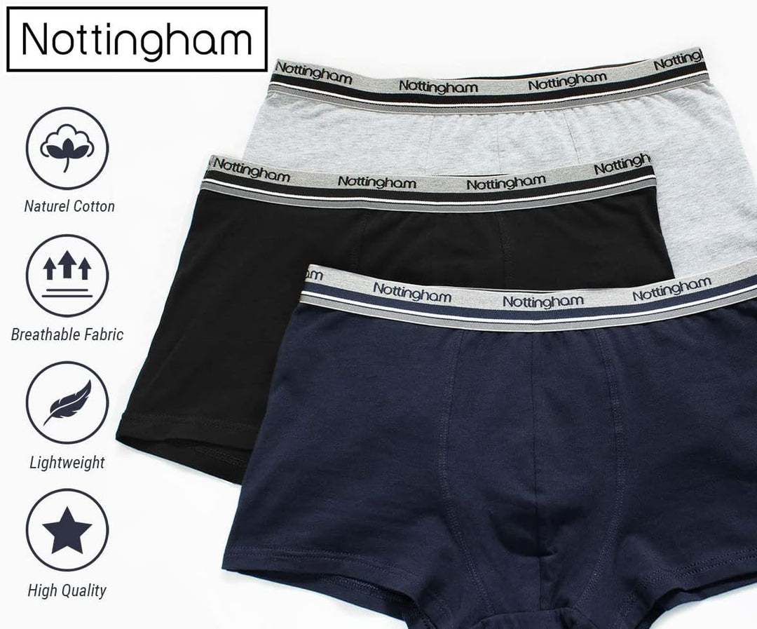 Nottingham Herren Slips/Boxershorts Unterwäsche Stretch-Baumwolle XL Boxershorts 9er Pack Mehrfarbig