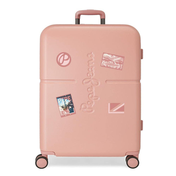 Pepe Jeans Chest Koffer, mittelgross, Rosa, 48 x 70 x 28 cm, starr, ABS-Verschluss, integriert, 79 l