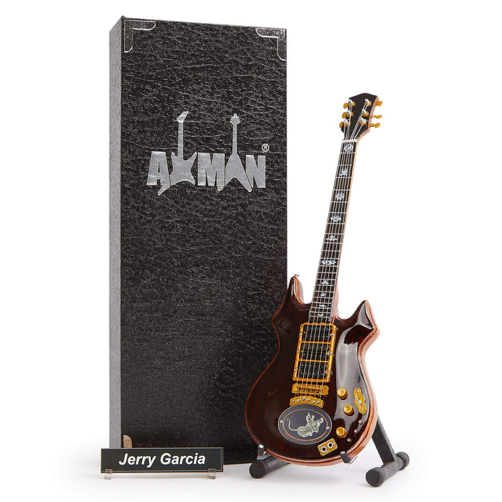 Axman Jerry Garcia (Grateful Dead): Tiger Miniatur-Gitarren-Nachbildung, handgefertigt, Ornament, 1/
