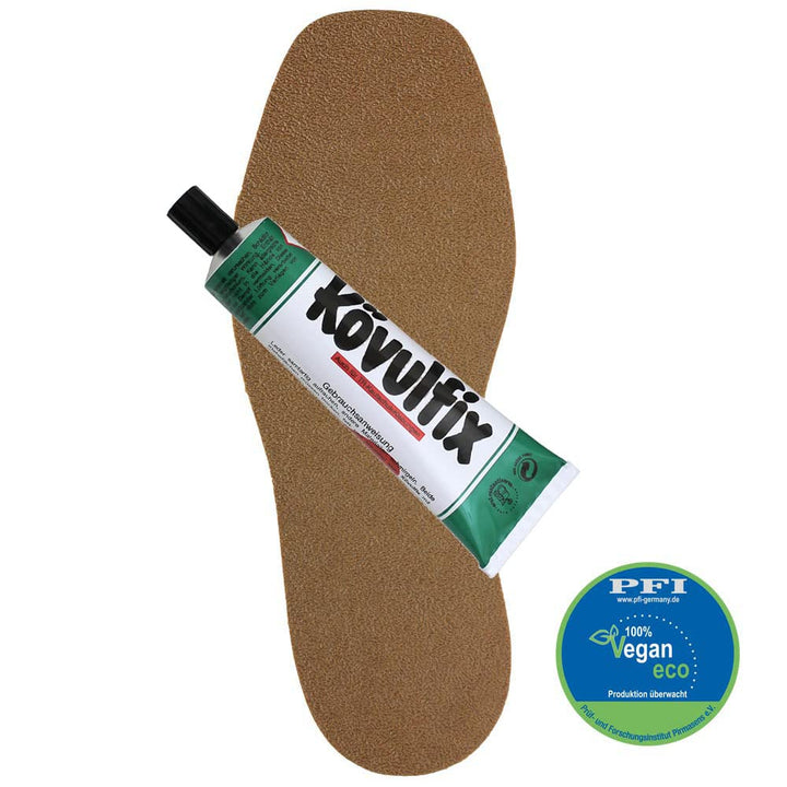 Schuhreparatur Schuhsohle Speckgummi schwarz - 1 Paar Antirutschsohlen Schuhe 100% Vegan- 1 Tube 120