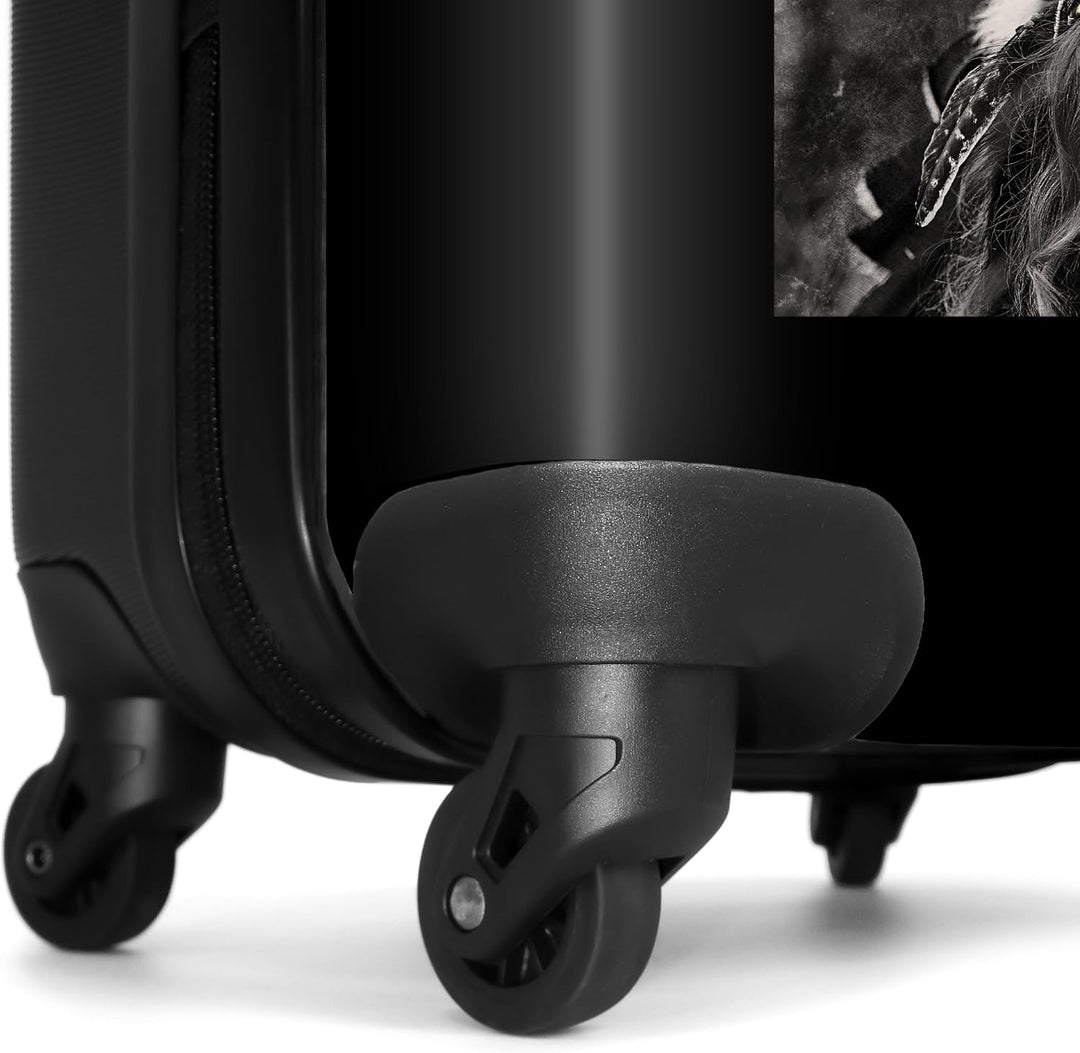 NoBoringSuitcases.com® Koffer Handgepäck Trolley Rollkoffer Kleine Reisekoffer mit 4 Rollen - Collag