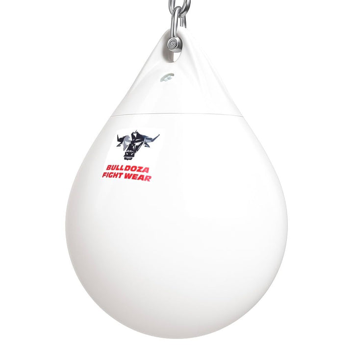 Bull Doza Weisser Wasser-Boxsack – Wassergefüllter Box-Trainingssack – Langlebig (Small/Medium/Large