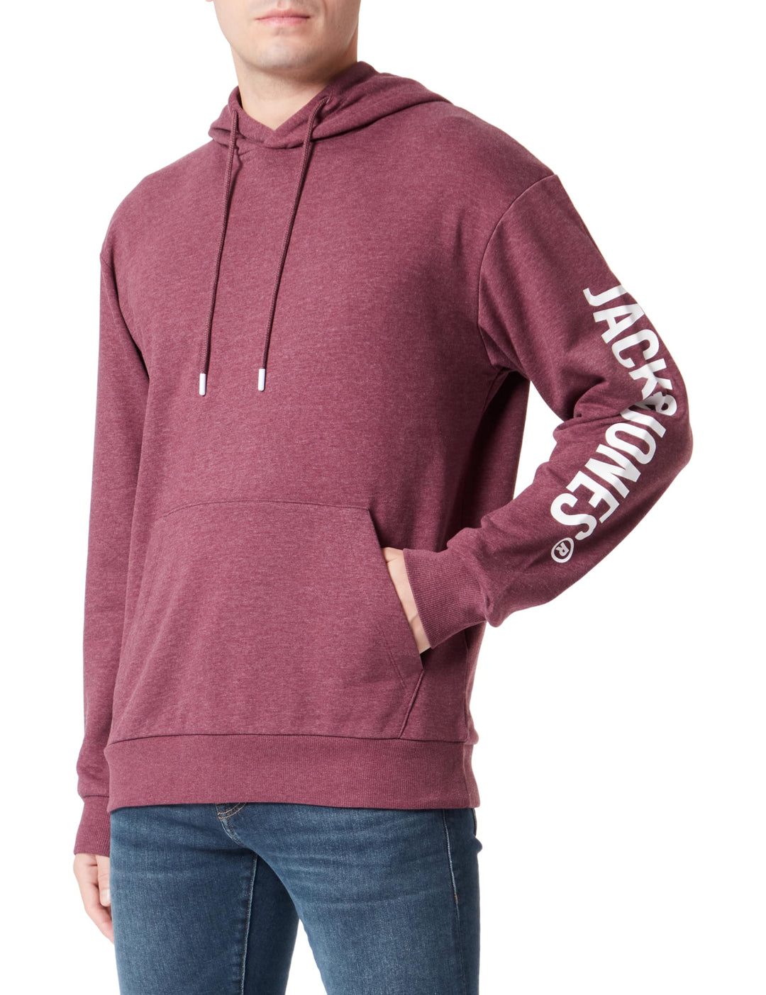 Jack & Jones Herren Jorwayne Branding Sweat Hood Kapuzenpullover (1er Pack) XS Port Royale/Detail:me