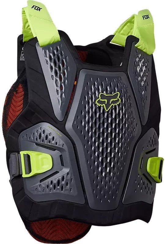FOX 26562 RACEFRAME Impact SB, CE D3O schwarz S/M L-XL Schwarz-weiss, L-XL Schwarz-weiss
