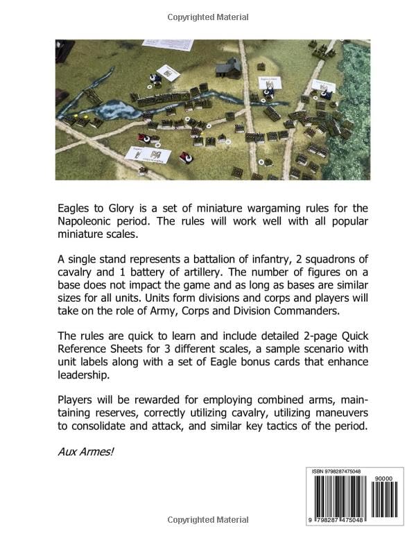 Eagles to Glory: Napoleonic Miniature Rules, Taschenbuch