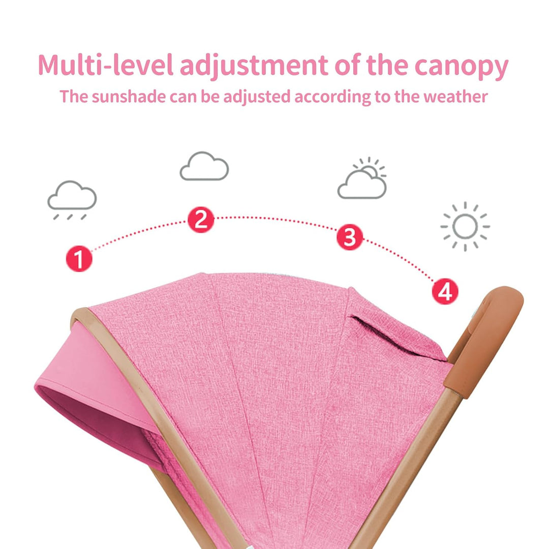 Kinderwagen Canne 0 – 4 Jahre, 0 – 22 kg, leicht und kompakt, mit verstellbarer Rückenlehne, 5-Punkt