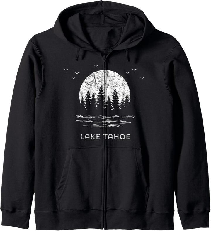 Lake Tahoe Kalifornien Nevada Ski Mountain Resort Mondbäume Kapuzenjacke