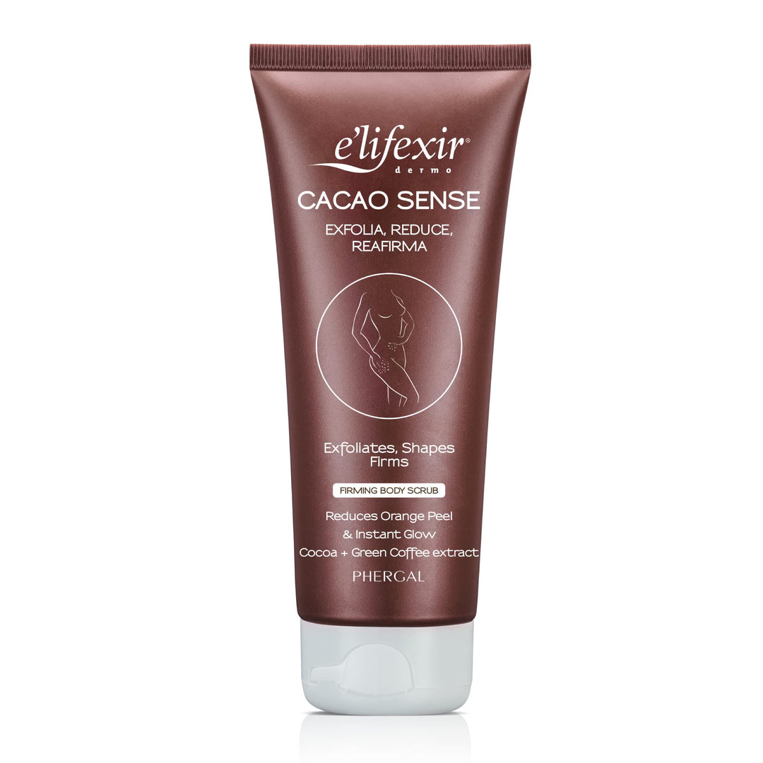 Elifexir Cacao Sense - Körperpeeling. Körperpeeling, Reduzierend, Straffend, Verbessert die Leuchtkr