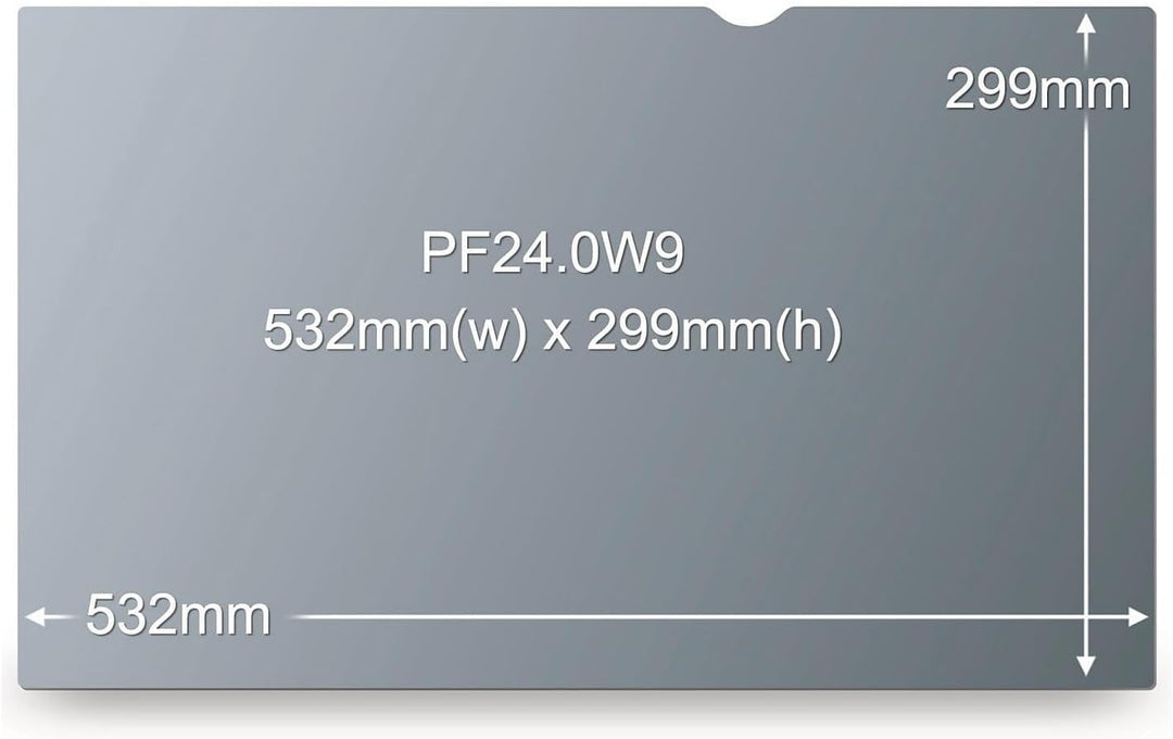 3M Blickschutzfilter für 49,5 cm Breitbild-Monitor Breitbildmonitor (16:9 Seitenverhältnis) 24" schw