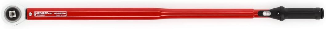 GEDORE red Drehmomentschlüssel für Links- und Rechtsgewinde, 3/4 Zoll, 110-550 Nm, Stahlrohr, Rot/Sc