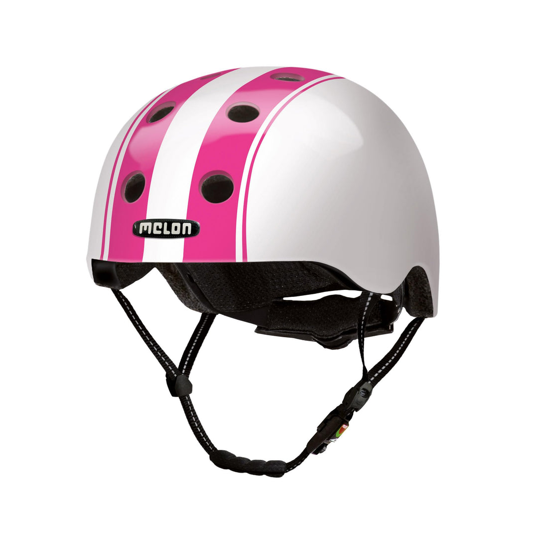 Melon »Double Pink White« Leichter und Cooler Fahrradhelm für Damen, Herren und Kinder mit maximalem