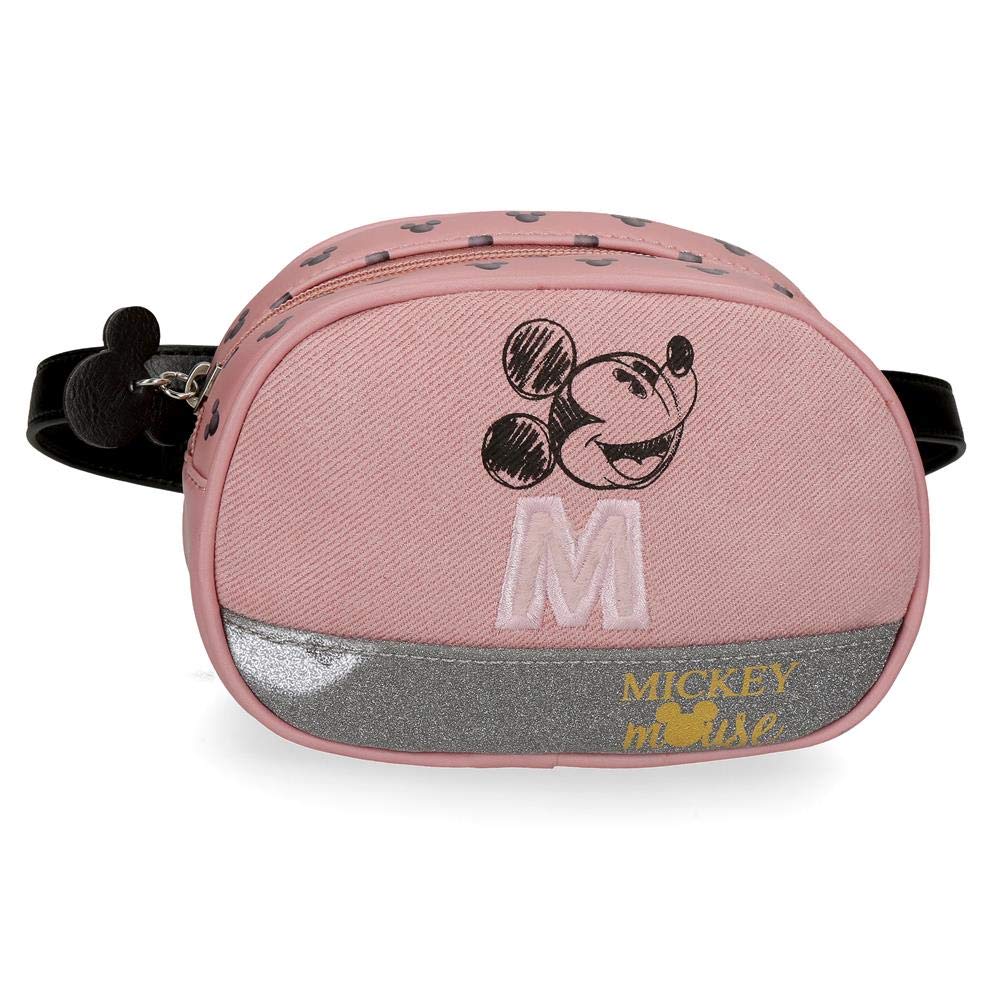 Disney Mickey The Blogger Kleine Gürteltasche Rosa 17x12x6 cms PVC und Polyester, Gürteltasche
