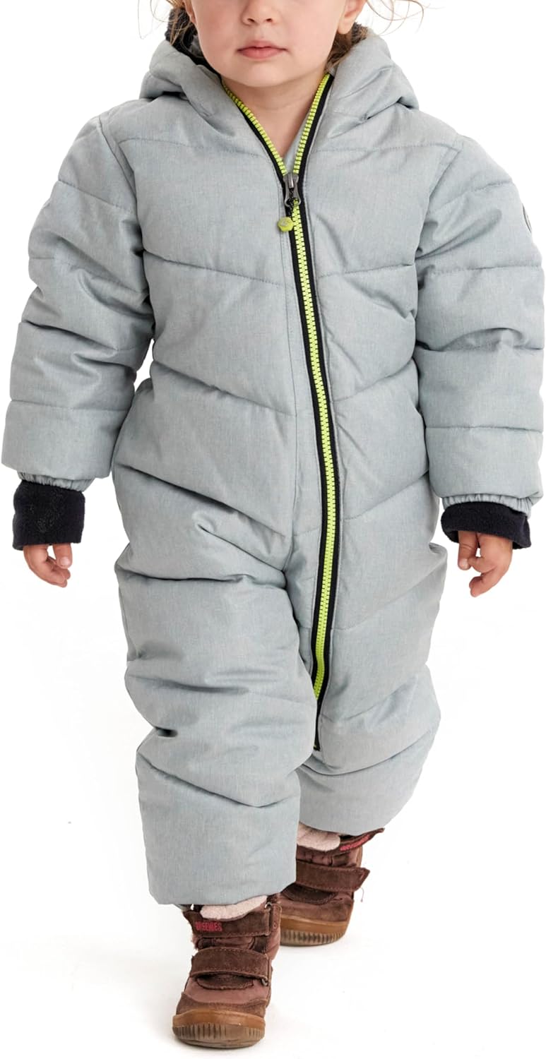 Killtec Unisex Kinder Karter Mini Overall In Daunenoptik Mit Kapuze 98-104 rauchblau, 98-104 rauchbl