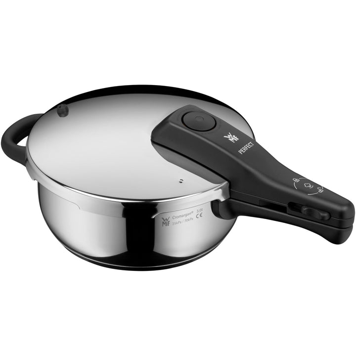WMF Perfect One Pot Schnellkochtopf Induktion 3l, Dampfkochtopf, grosses Kochsignal, 2 Kochstufen, a