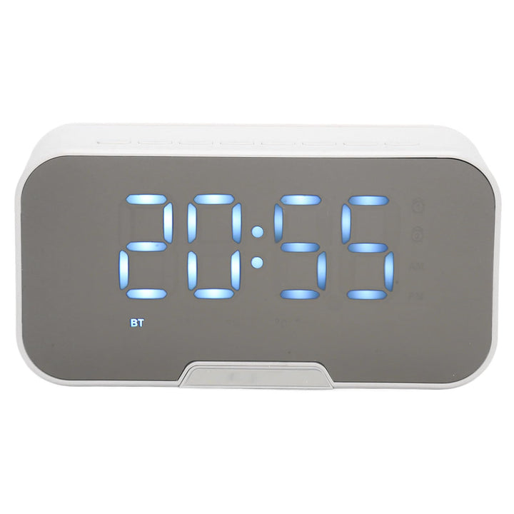 Bluetooth Lautsprecher mit Digitalem Wecker, Multifunktionaler Spiegel Wecker Lautsprecher mit UKW R