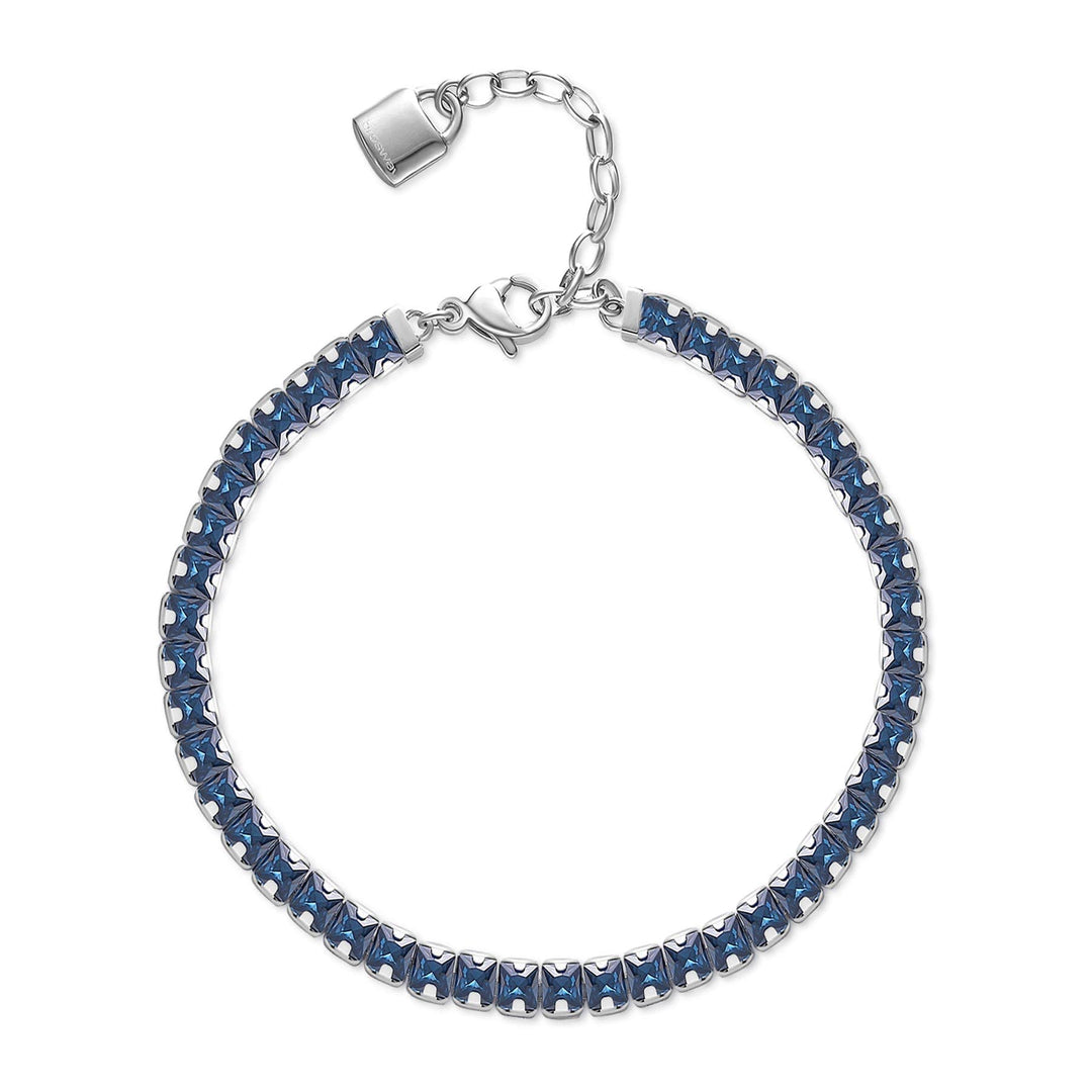 Brosway BEI058 Damen-Armband mit Symbol Vorhängeschloss | Wunsch-Kollektion, 175mm, Edelstahl, Krist