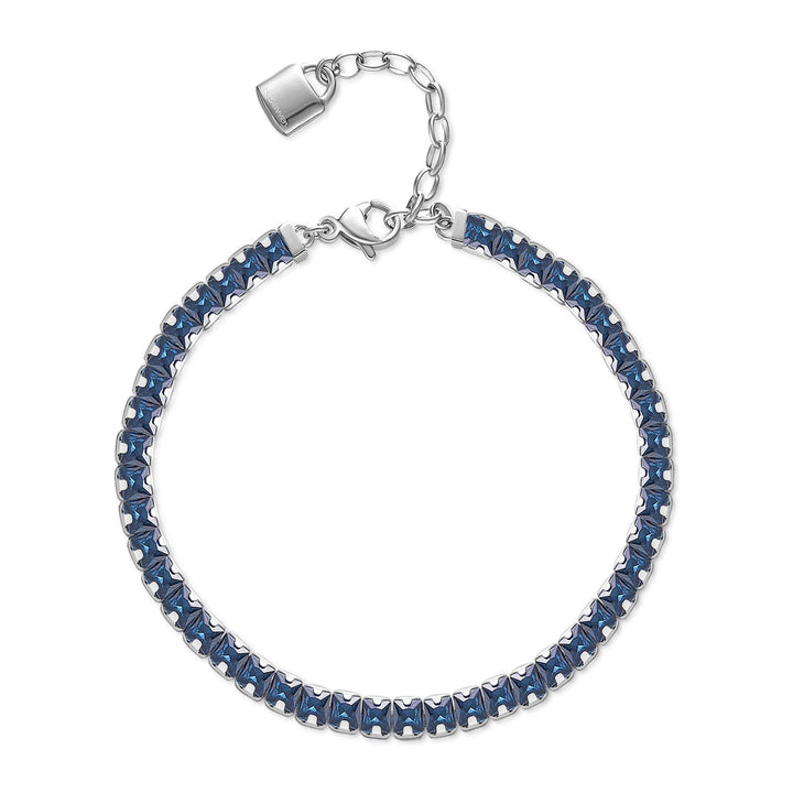 Brosway BEI058 Damen-Armband mit Symbol Vorhängeschloss | Wunsch-Kollektion, 175mm, Edelstahl, Krist