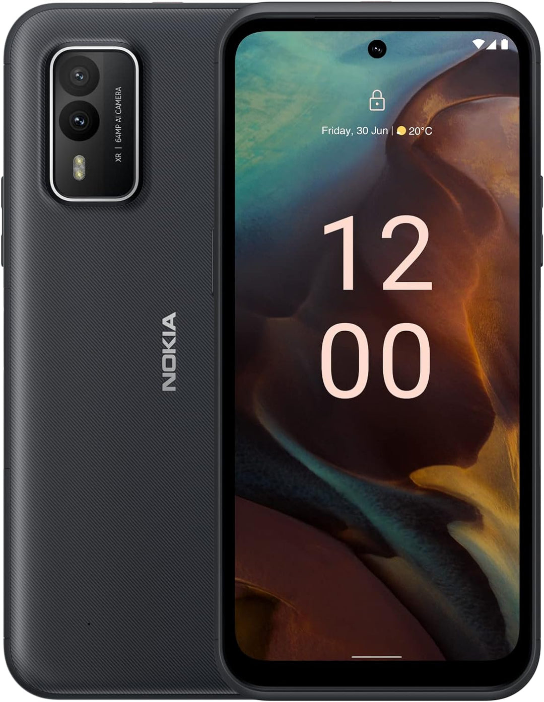 Nokia XR21 Robustes Smartphone (5G, 6,49" FHD-Display, 64-MP-Kl-Kamera, 4800 mAh Akku, 6GB/128GB Spe