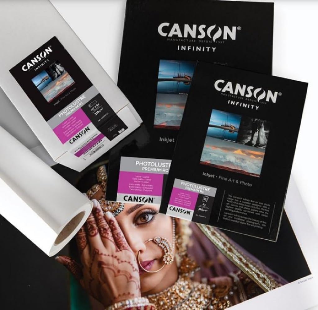 Canson 400049112 Photo Lustre Premium RC Box, A4, 21 x 29,7 cm A4 - 21 x 29,7 cm, A4 - 21 x 29,7 cm