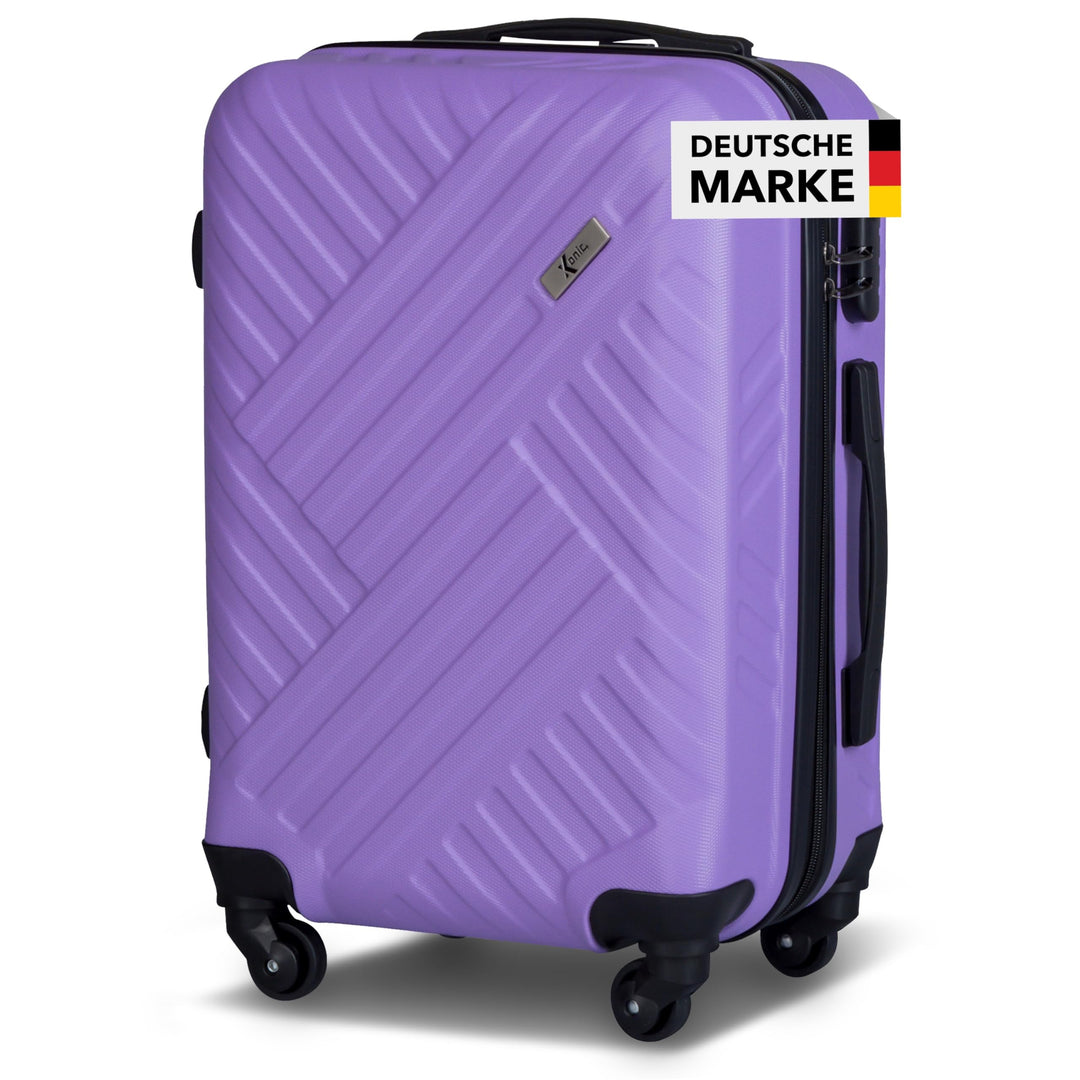 Xonic Design Reisekoffer - ABS Hartschalen Koffer mit 360° Leichtlauf-Rollen - hochwertiger Trolley