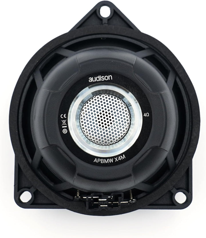 Audison APBMW X4M – 100-mm 2-Wege-Koaxiallautsprecher-Paar für BMW/MINI, 80W Peak, Plug & Play-Monta