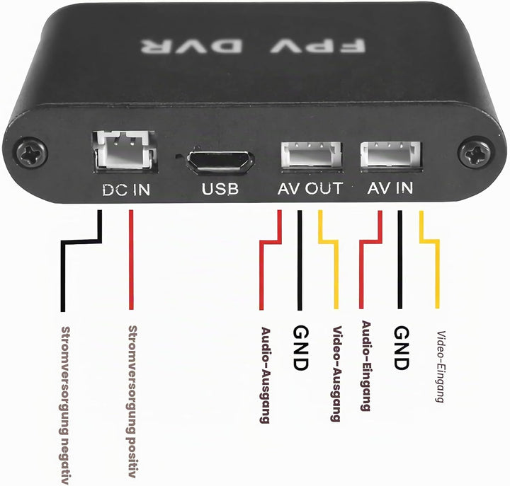 Q56D 1 Channel FPV DVR Video Capture 1CH Mini DVR Video Recorder Micro SD Card Video Foto Rekorder A