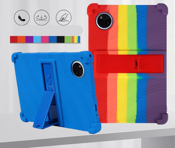 GIOPUEY Hülle Kompatibel mit DOOGEE Tab A9 Plus/A9 Pro Plus/A9+/A9 Pro+ - mit Ständer - Weiche TPU S