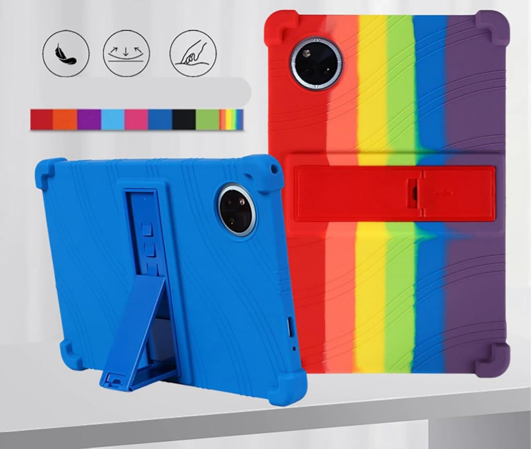 GIOPUEY Hülle Kompatibel mit DOOGEE Tab A9 Plus/A9 Pro Plus/A9+/A9 Pro+ - mit Ständer - Weiche TPU S