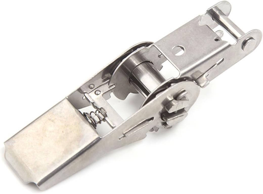 sourcing map 1x Spannratsche Edelstahl Ratsche Schnalle für 25mm Breite Ladungssicherung Gurt de