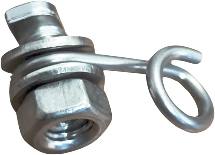40 Stück Universal Pflanzenhalter Ösen-Haken Kombination aus Edelstahl mit M6 Hammerkopfschrauben zu