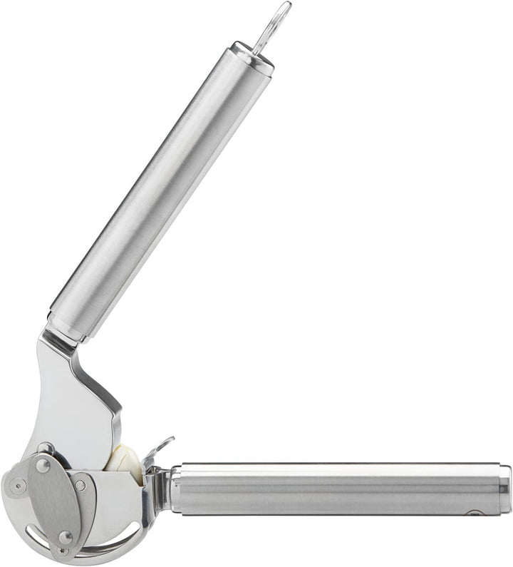 RÖSLE Knoblauchpresse mit Abstreifer, Presse in Profi-Qualität für Ingwer und Knoblauch, mit klappba