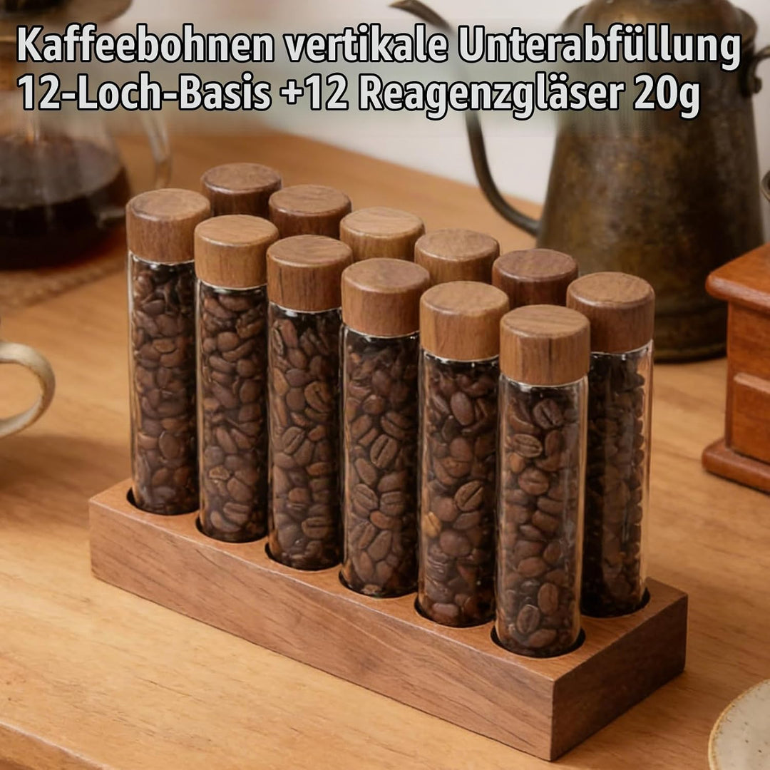 12 Stück Aufbewahrungsröhrchen Für Kaffeebohnen, 20g Kaffeebohnen-Aufbewahrungsröhrchen, Einzeldosis