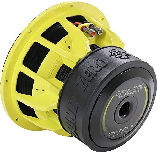 Ground Zero GZHW 25XSPL-D2-25 cm Passiv Subwoofer mit 2500 Watt (RMS: 1200 Watt)