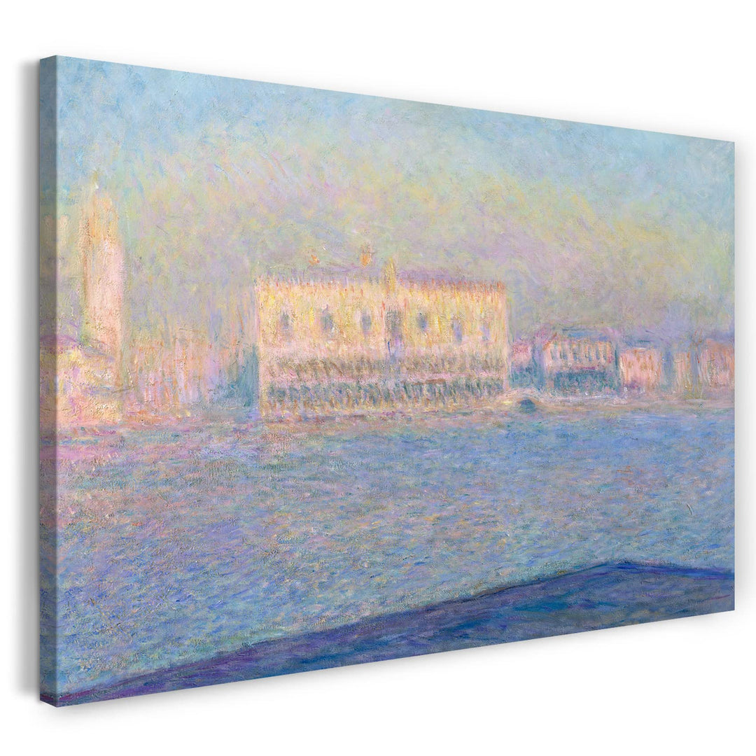 Printed Paintings Leinwand (80x60cm): Claude Monet - Blick von Santa Maria Maggiore auf den Dogen 80
