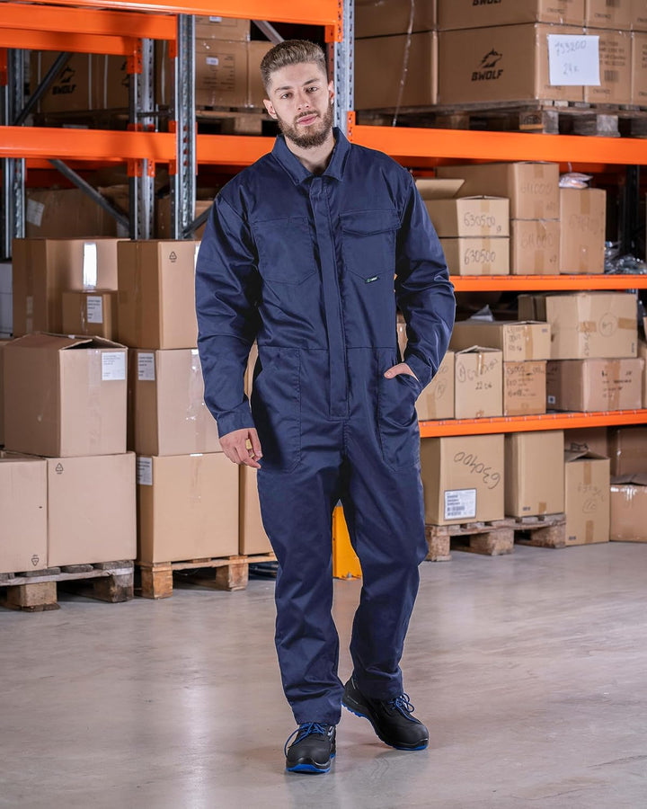 BWOLF Bravo Arbeitsoverall Herren Overall Herren Arbeitsoveralls Herren Arbeitskleidung mit Reissver