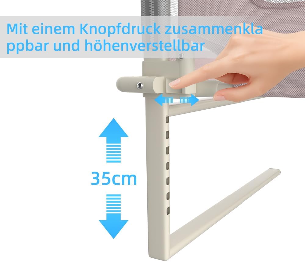 homewell Bettgitter, gemeinsames Schlafen, Bettschutzgitter Kinderbettgitter für Kinder Babybettgitt