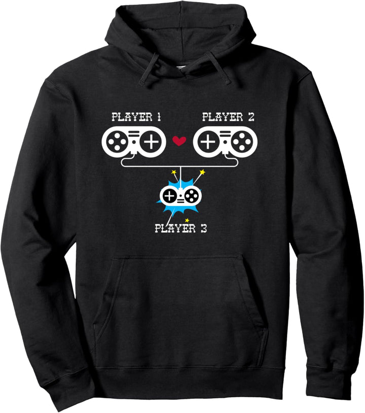 Gender Reveal Gamer - Spieler 3 Schwangerschaftsankündigung Pullover Hoodie