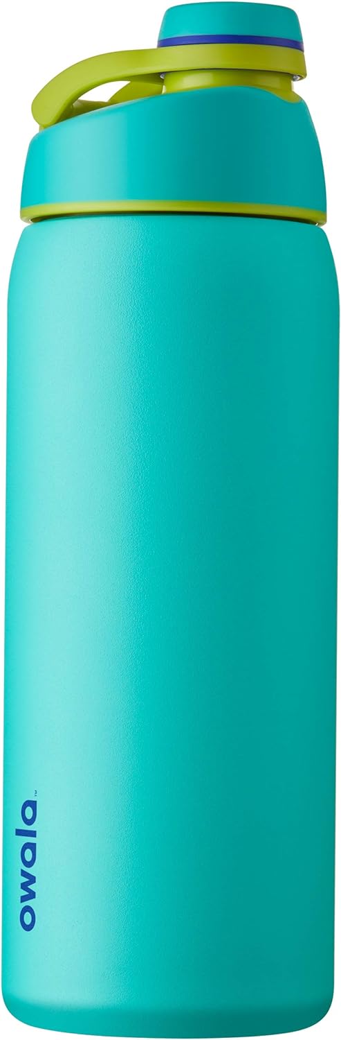 Owala Twist Edelstahl Trinkflasche mit Drehverschluss, 940ml, Neon Basil 940 ml Neon Basil, 940 ml N
