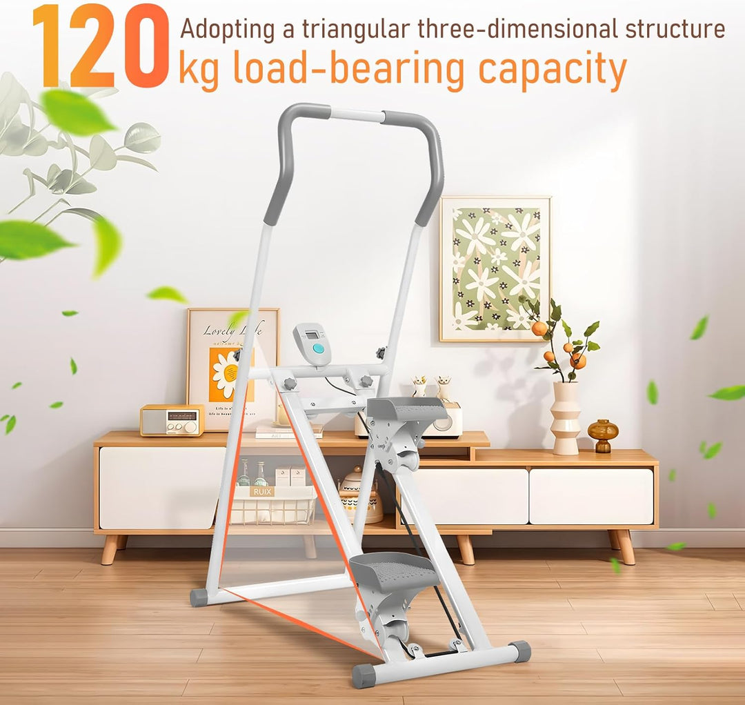 Stair Stepper für Home Gym Übung, Vertical Climber Maschine für Ganzkörper-Workout, Kompakte Faltbar