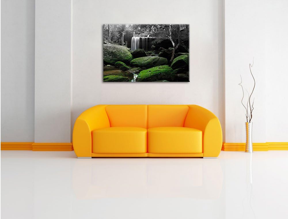 Pixxprint Regenwald in Thailand als Leinwandbild/Grösse: 100x70 / Wandbild/Kunstdruck/fertig bespann