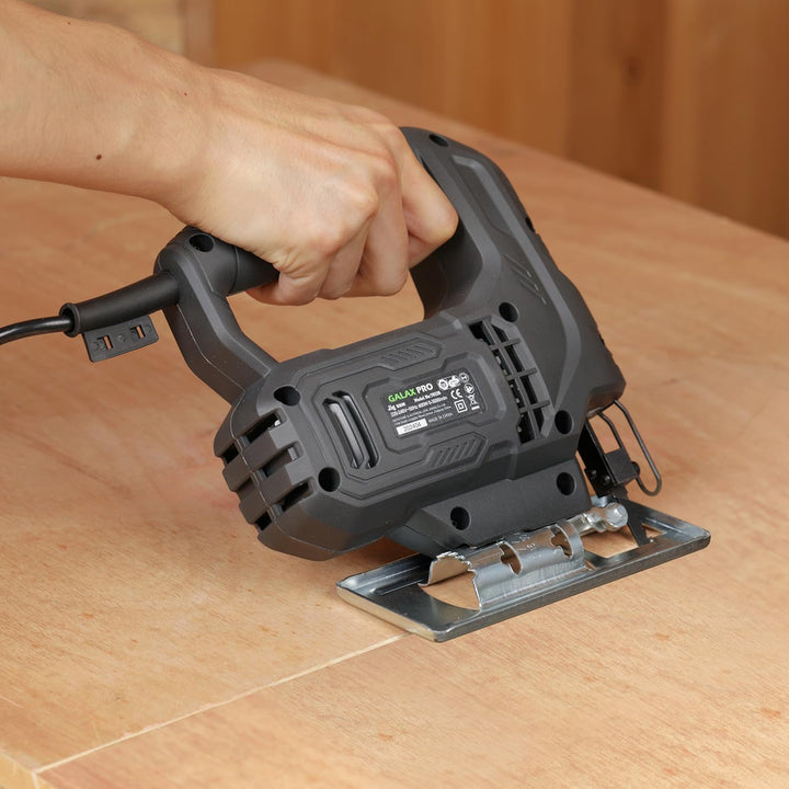 GALAX PRO 400W Stichsägen, 3000 U/min, ±45° Winkelschnitt, Feststellknopf, mit für Holz und Metall g
