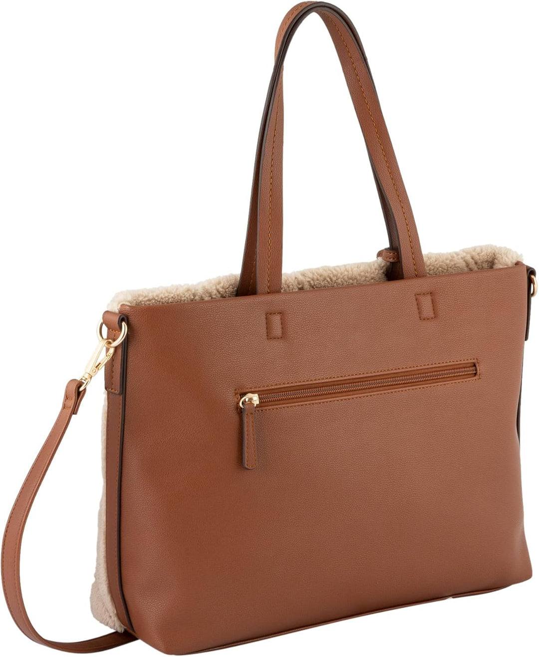 Gabor bags Donna Damen Shopper Umhängetasche Reissverschluss Mittelgross Beige